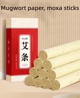 Moxa en rouleau d'herbes naturelles, vente en gros à prix d'usine, acupuncture, moxibustion, bâton de moxa pur, 18*200mm