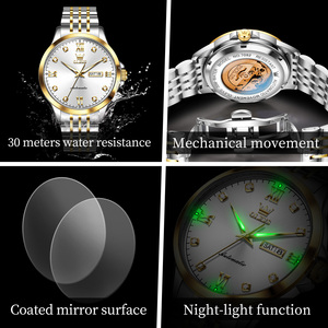 <span class=keywords><strong>Reloj</strong></span> OLEVS 7092 para Hombre, <span class=keywords><strong>Reloj</strong></span> Mecánico Automático <span class=keywords><strong>Original</strong></span>, Resistente al Agua, Luminoso, Relojes de Lujo para Hombre, Caja de Regalo - Product Image 4