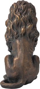 Kích Thước Lớn Màu Đen Bronze Bức Tượng Sư Tử Kim Loại Ngoài Trời Thủ Công Mỹ Nghệ Trang Trí Cặp Sư Tử Thanh Lịch - Product Image 5