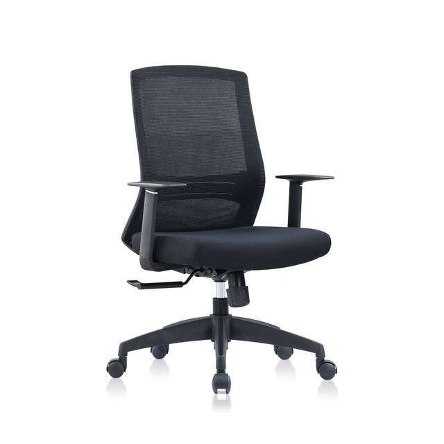 Ergonomic Office Chair with Modern Design Mid-Back Lumbar Support Swivel Feature Home Use Mesh Chair with Lift