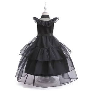 Disfraz de Princesa Gótica Oscura para Niñas, Disfraz de Tul Largo Negro Vintage para Halloween, Actuación en Escenario, Cosplay, Carnaval - Product Image 2