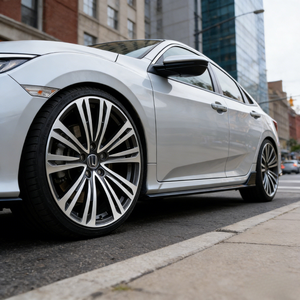 Jantes de voiture en alliage d'aluminium forgé de haute qualité, 18/19/20/21/22 pouces, 5X108 5X139.7, multi-rayons, cinq trous, adaptées à la Honda Civic - Product Image 5