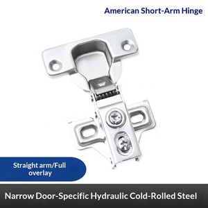 مفصلة باب خزانة على شكل زاوية من الفولاذ المقاوم للصدأ لغرفة المعيشة التقليدية، بزاوية 30/45 درجة، هيدروليكية ذاتية التفريغ بدون تخميد - Product Image 3