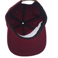 Gorra de Béisbol Personalizada de Alta Calidad, de Lana Melton, 6 Paneles, Sin Estructura, con Logotipo de Fieltro, Correa Tipo Polo, con Patrón de Letras, Unisex