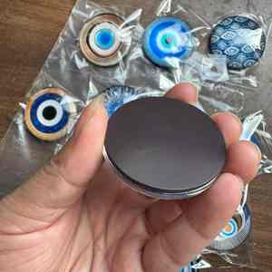 Patch magnétique souple pour réfrigérateur en verre, motif yeux bleus et dorés, populaire, avec pierre précieuse du temps - Product Image 5