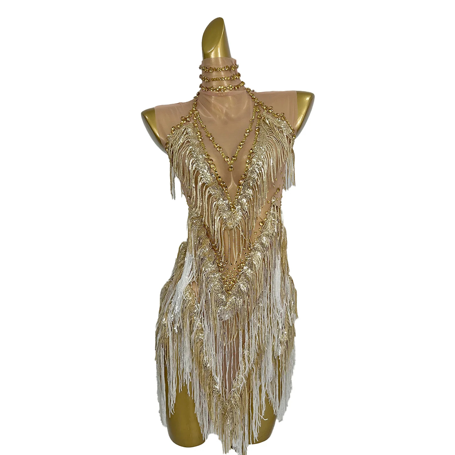 Shop Gold Latin Dresses - Elegant & Sexy Performance Wear