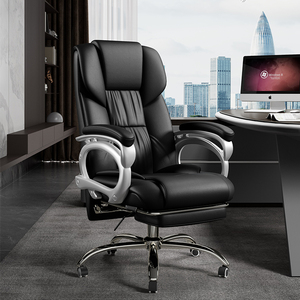 Sedia da ufficio ergonomica di lusso moderno <span class=keywords><strong>la</strong></span> migliore sedia da ufficio per lunghe ore di lavoro massaggio nero sedia computer a buon mercato - Product Image 4