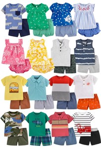 Ensembles <span class=keywords><strong>de</strong></span> boutique d'été deux pièces 100% coton personnalisables pour bébés garçons pour tout-petits - Product Image 5