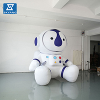 Modèle de mascotte robot astronaute gonflable personnalisé pour la promotion d'événements en extérieur et la décoration de sites touristiques