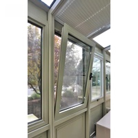 Fenêtre à battant et oscillo-battante en PVC de technologie allemande, 20 ans d'expérience, verre anti-décoloration et indéformable, design moderne, persienne à ouverture battante, plastique durable
