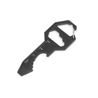 Ouvre-bouteille portable en acier inoxydable personnalisé, porte-clés, mini tournevis, outils multifonctionnels légers pour l'extérieur