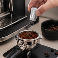 Outil de distribution d'expresso BANLEE avec logo personnalisé, 7 aiguilles en alliage d'aluminium, aiguille en acier inoxydable de 0,4 mm
