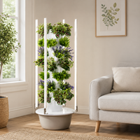 Offre Spéciale : Kit de culture hydroponique en aluminium à 5/7/9 niveaux, 28 sites avec éclairage LED pour légumes et jardin intérieur