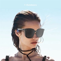 Lentes de Sol para Mujer en Tendencia 2025, Gafas de Sol Redondas, Lentes con Filtro de Luz Azul para Computadora, Lentes con Altavoces Bluetooth