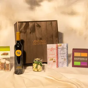 Ventuno Sicily Experience Box - Confezione Regalo Alimentare Promozionale Artigianale in Legno, Tipo Dolce - Product Image 1