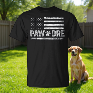 Camiseta Paw Dre Usa Flag Dog Paw para amantes de los perros - Product Image 3