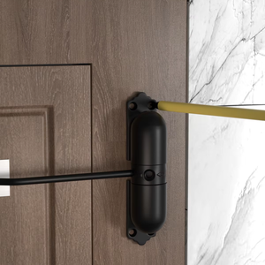 <span class=keywords><strong>Ferme</strong></span>-<span class=keywords><strong>porte</strong></span> <span class=keywords><strong>automatique</strong></span> en aluminium de style simple, matériau résistant de qualité supérieure, <span class=keywords><strong>universel</strong></span> pour <span class=keywords><strong>porte</strong></span> en bois, poussée et traction - Product Image 1