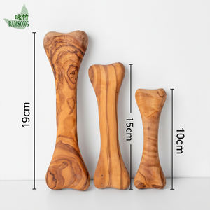 Juguete Decorativo para Perros, <span class=keywords><strong>Hueso</strong></span> <span class=keywords><strong>de</strong></span> Madera <span class=keywords><strong>de</strong></span> Olivo Natural <span class=keywords><strong>de</strong></span> Alta Calidad para Limpiar los Dientes, Juguete Masticable para Perros para Interiores y Exteriores - Product Image 2