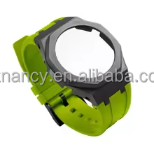 Caja de Cerámica Modificada con Correa de Fluororubber, Compatible con Relojes Casio <span class=keywords><strong>GA</strong></span>-2100 <span class=keywords><strong>B2100</strong></span> GA2110, Accesorios para Relojes - Product Image 2