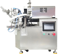 Machine de remplissage et de bouchage automatique de sachets à bec verseur pour miel, sauce à l'ail et pâte, à poser sur table