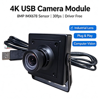 Modul Kamera USB 4K 8MP 30fps UVC Tanpa Driver Kamera Kotak Industri Lensa M12 untuk Visi Komputer Android Windows Linux OEM ODM