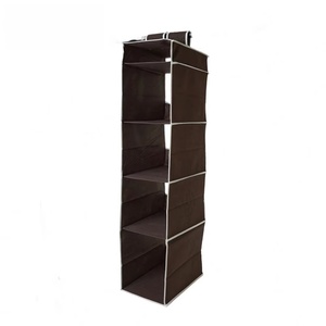 Breathable Polypropylene 4-<b>Shelf</b> Hanging Closet Organizer <b>Shelves</b> for Clothes - Product Image 2