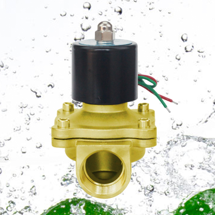 ROTK 2/2 moyen à action directe normalement fermé 11/2 "pouces Orifice 40mm en laiton bronze AC380V électrovanne