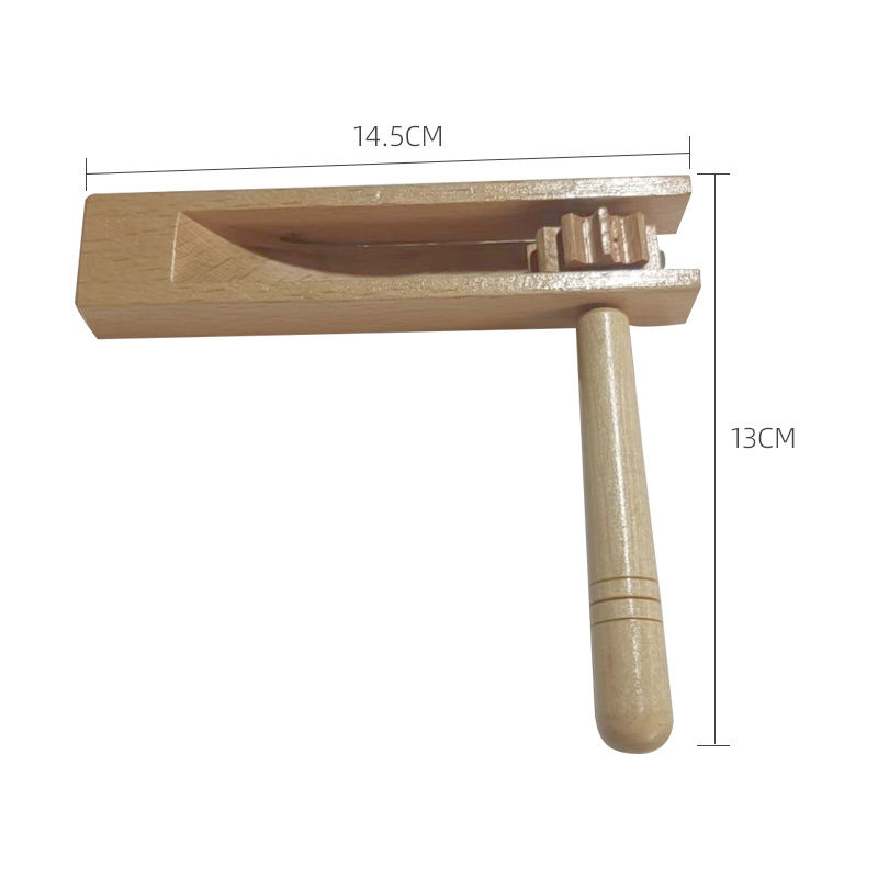 Holz Ratsche & Rassel Set - 2 Stück Klappern Mit Pfeifen Für Kinderfeste & Partys