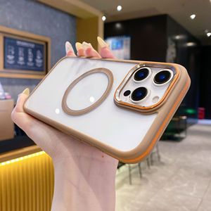 เคสแม่เหล็กใสชาร์จไร้สายสำหรับ iPhone 16 15 14 13 12 11 Pro Max PLUS ที่ป้องกันเลนส์โลหะแข็งฝาครอบกันกระแทก - Product Image 5