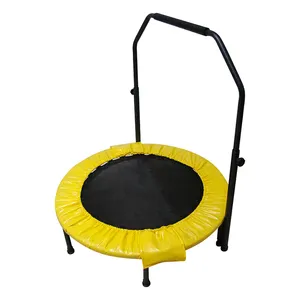 Indoor 40Inch 45Inch Custom Kleur 2-Way Opvouwbare Mini Kids Single Jumping Trampoline Met Handvat Voor Kinderen