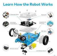 El más nuevo Makeblock Mbot V1.1 juguetes programables para niños Regalo de Cumpleaños educativo Scratch 2,0 Ardu DIY Smart Robot Car Kit