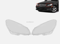 Lentille de Cache Phare Avant en PC Transparent de Haute Qualité pour Mercedes Benz W204 2011-2013
