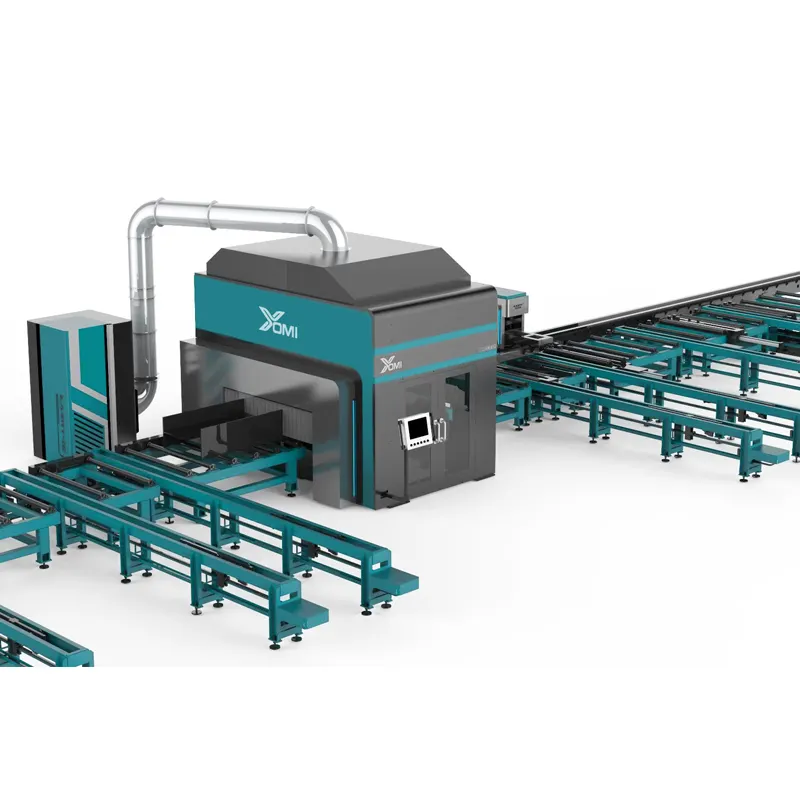 H Beam CNC Plasma Cutting Coping Machine para Steel Structure Linha produção