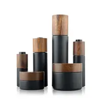 Luxury Cosmetic Packaging Container with Wooden Cap