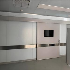 Portes coulissantes hermétiques industrielles en acier pour salle d'opération d'hôpital et clinique - Product Image 1