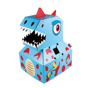 Hot Selling Eco Producten Kinderen Diy Papier Cartoon Jurk Dinosaurus Doen Alsof Spelen Speelgoed Voor Leeftijden 3 Jaar & Up Met Ce