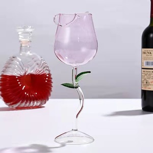 2022 nouveau Design Offre Spéciale Haute Borosilicate Rose Rouge Vin <span class=keywords><strong>Cocktail</strong></span> Gobelet Tasse - Product Image 5