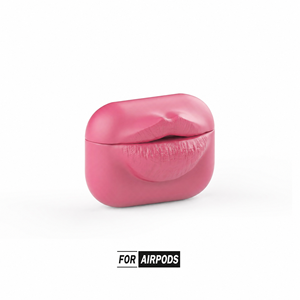 Étui pour écouteurs en silicone 3D rose en forme de lèvres, coque de protection antichoc pour écouteurs 1 2 3 4 anti-perte - Product Image 1