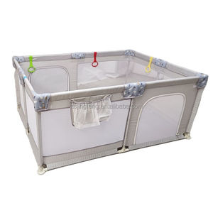 Parc pour bébé pliable de voyage, grand espace, parc pour bébé facile à utiliser, parc pour tout-petits avec petite porte, parc pour enfants en plein air - Product Image 6