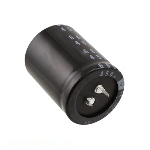 ตัวเก็บประจุแบบ Through Hole 680 uF LGL2W681MELC45 CAP ALUM 680UF 20% 450V SNAP TH - Product Image 1