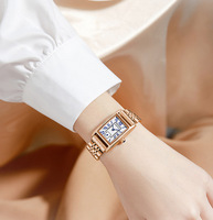Reloj de Mujer Sanda 1116, Nuevo Modelo, Elegante Esfera Rectangular con Números Romanos, Analógico, Resistente al Agua 3BAR, Movimiento de Cuarzo para Negocios
