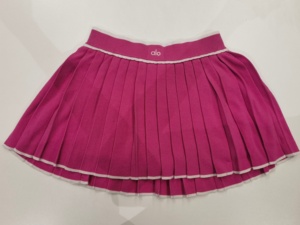 Jupe plissée de tennis pour femme, mini-jupe plissée athlétique rose, vêtements de sport pour l'entraînement sur le terrain - Product Image 3