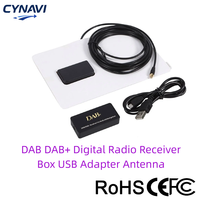 Récepteur radio numérique DAB DAB+ avec adaptateur USB et antenne pour pare-brise, autoradio pour lecteur de diffusion numérique GPS Android