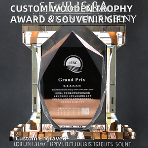 Trofeo de Honor Personalizado de Cristal Ecológico con <span class=keywords><strong>Base</strong></span> <span class=keywords><strong>Hexagonal</strong></span>, Premio, Recuerdo, Medalla, Placa - Product Image 2