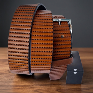 BS INTERNATIONAL NA101 Custom Branded 100% Genuine Cow Hide Pin Buckle Reversible Belts 3.8CM Width 140CM Length Lightweight - Product Image 1