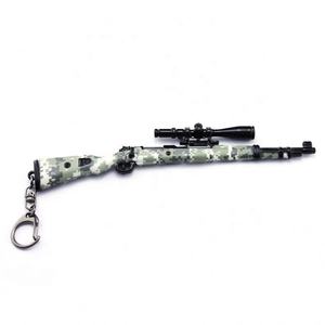 سلسلة مفاتيح بتصميم بندقية قناص من لعبة Peace Game Around 98k Pgc League، نموذج محفور ثلاثي الأبعاد، قلادة أنيقة عالية الجودة - Product Image 3