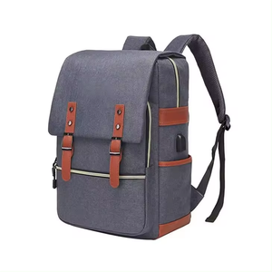 Thời Trang Ba Lô Trường Túi Phong Cách Thực Tế Nữ Ba Lô Trường Túi Bền Grey Polyester Ba Lô - Product Image 1