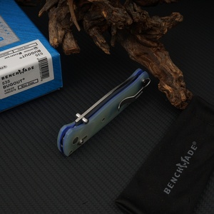 มีด Bugout รุ่น 535 ด้ามจับ G10 สีหยกใสสวยงาม สำหรับงาน DIY OEM สแตนเลสสตีล สำหรับตั้งแคมป์และใช้ในบ้าน - Product Image 4
