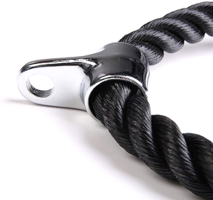 Wholesale Gym Accessory <strong>Extension</strong> Pushdown <strong>Tricep</strong> <strong>Rope</strong> Pulldown Black <strong>Tricep</strong> <strong>Rope</strong> - Product Image 3