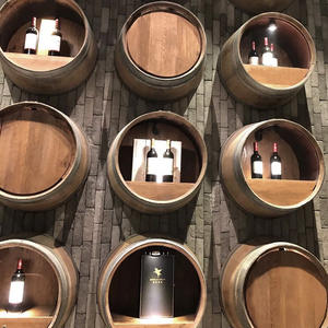 Estante <span class=keywords><strong>de</strong></span> <span class=keywords><strong>vino</strong></span> <span class=keywords><strong>de</strong></span> extremo <span class=keywords><strong>de</strong></span> barril <span class=keywords><strong>de</strong></span> madera Vintage personalizado soporte <span class=keywords><strong>de</strong></span> exhibición <span class=keywords><strong>de</strong></span> pared y piso apilable <span class=keywords><strong>con</strong></span> <span class=keywords><strong>bricolaje</strong></span> - Product Image 3